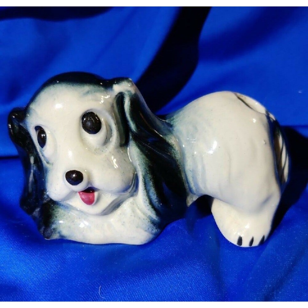 Ceramic Pottery Black COCKER SPANIEL Dog